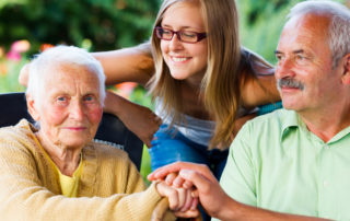 Family sharing caregiving responsibilities