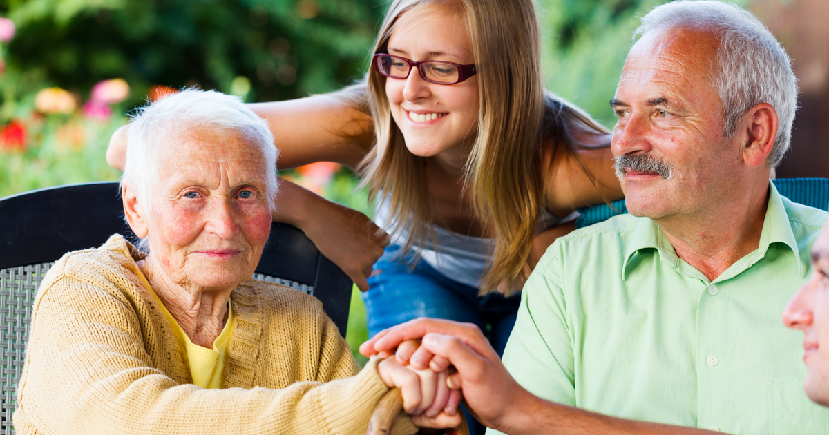 Family sharing caregiving responsibilities