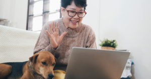 A Senior is Safely Included During the Holidays