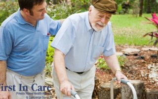Providing a senior with physical and emotional support during the stroke recovery process is important.