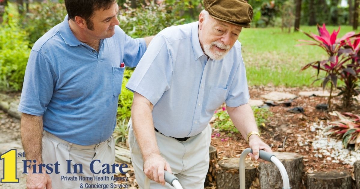 Providing a senior with physical and emotional support during the stroke recovery process is important.