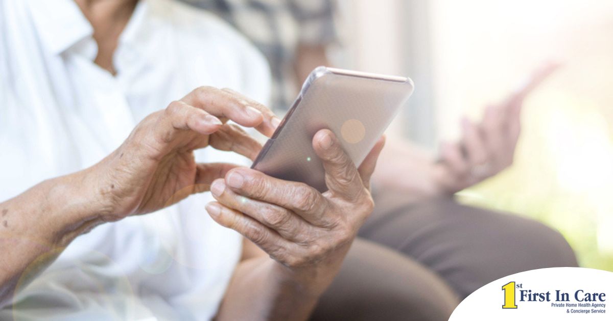 Home care assistance technology in use.