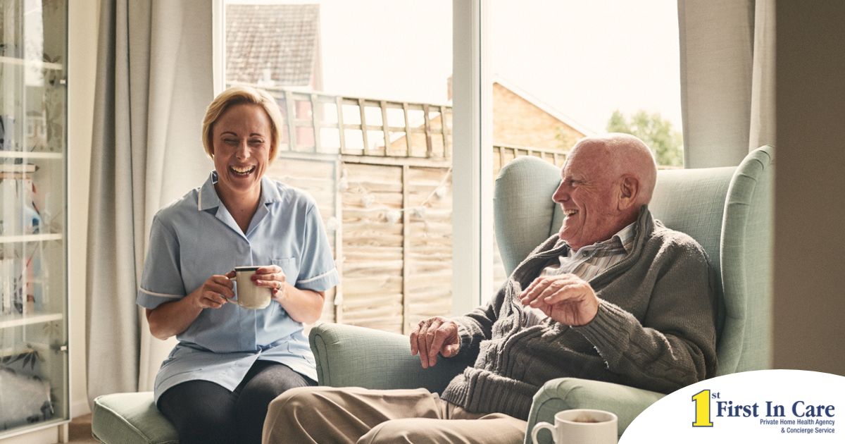 A caregiver provides Memory Care at Home A caregiver provides Memory Care at Home to a senior