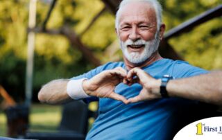 A senior stays active during men’s health month benefitting from senior health at home.