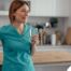 A home care aide in her daily routine.