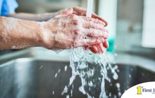 Observing hand hygiene as a part of caregiver wellness during flu season.