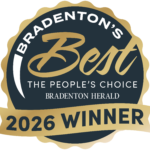 Bradentons best gold banner Bradenton's Best - The People's Choice Bradenton Herald 2026 Winner